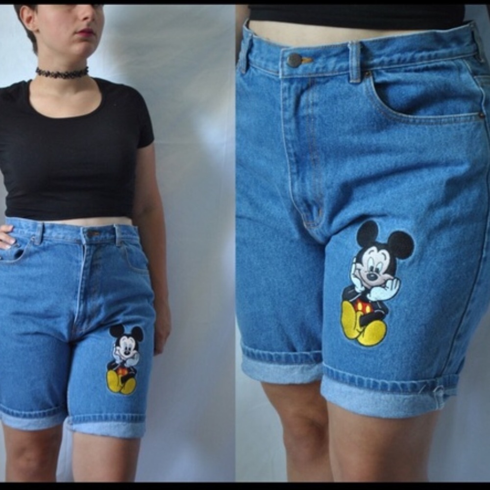 vintage disney high waisted shorts